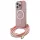 Guess GUHMP16XHCTSGNSP Crossbody Cord Script MagSafe MagSafe-kompatibilis keménytok iPhone 16 Pro Max - rózsaszín