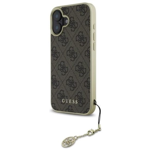 Guess GUHCP16SGF4GBR 4G Charms Collection keménytok iPhone 16 - barna