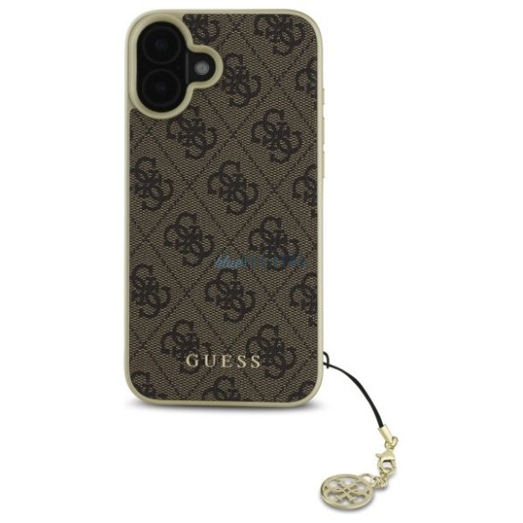 Guess GUHCP16SGF4GBR 4G Charms Collection keménytok iPhone 16 - barna