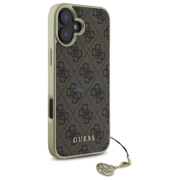 Guess GUHCP16SGF4GBR 4G Charms Collection keménytok iPhone 16 - barna