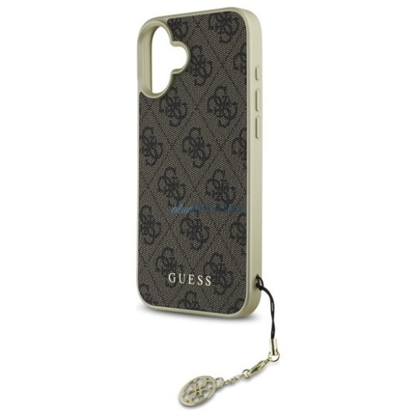 Guess GUHCP16SGF4GBR 4G Charms Collection keménytok iPhone 16 - barna