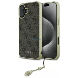   Guess GUHCP16MGF4GBR 4G Charms Collection keménytok iPhone 16 Plus - barna