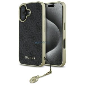 Guess GUHCP16SGF4GGR 4G Charms Collection keménytok iPhone 16 - fekete