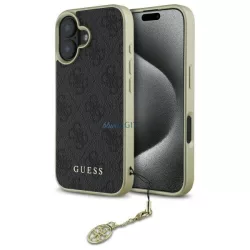   Guess GUHCP16MGF4GGR 4G Charms Collection keménytok iPhone 16 Plus - fekete