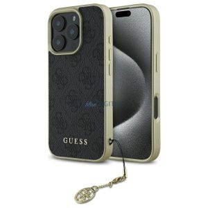 Guess GUHCP16LGF4GGR 4G Charms Collection keménytok iPhone 16 Pro - fekete