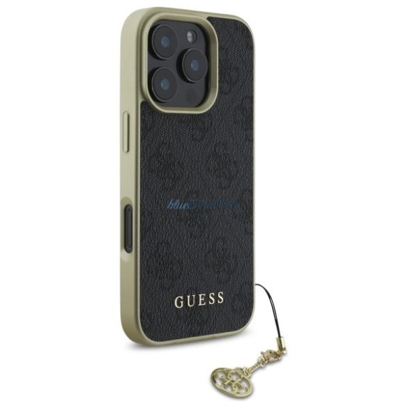 Guess GUHCP16LGF4GGR 4G Charms Collection keménytok iPhone 16 Pro - fekete