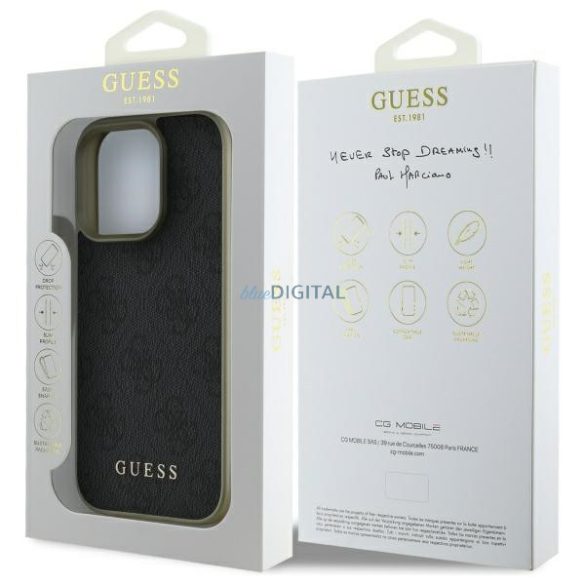 Guess GUHCP16LGF4GGR 4G Charms Collection keménytok iPhone 16 Pro - fekete