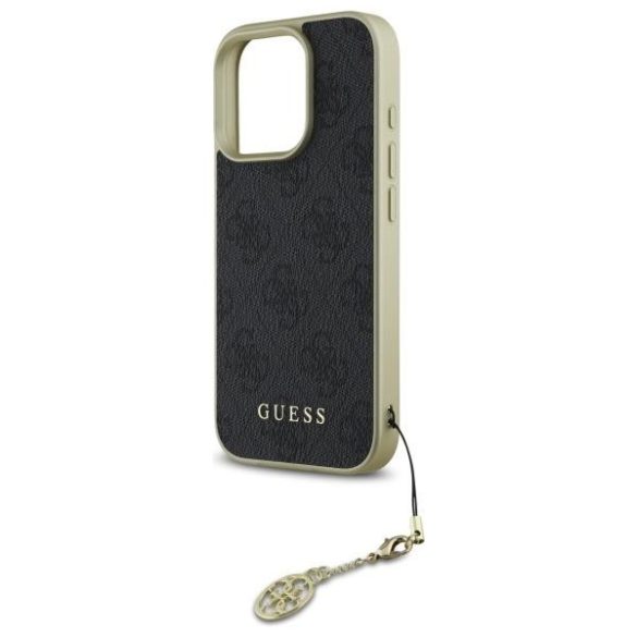 Guess GUHCP16XGF4GGR 4G Charms Collection keménytok iPhone 16 Pro Max - fekete