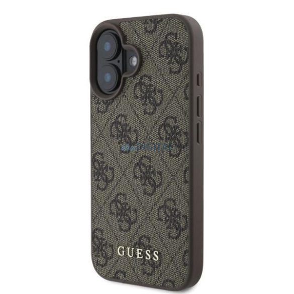 Guess GUHCP16SG4GFBR 4G Classic keménytok iPhone 16 - barna