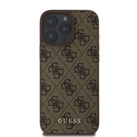 Guess GUHCP16LG4GFBR 4G Classic keménytok iPhone 16 Pro - barna