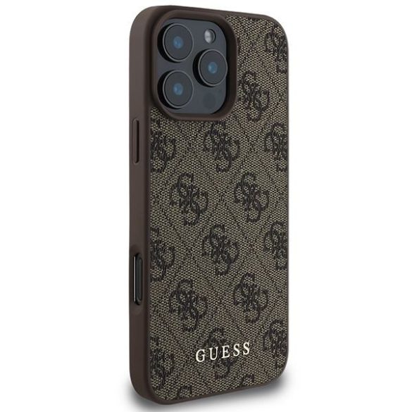 Guess GUHCP16XG4GFBR 4G Classic keménytok iPhone 16 Pro Max - barna