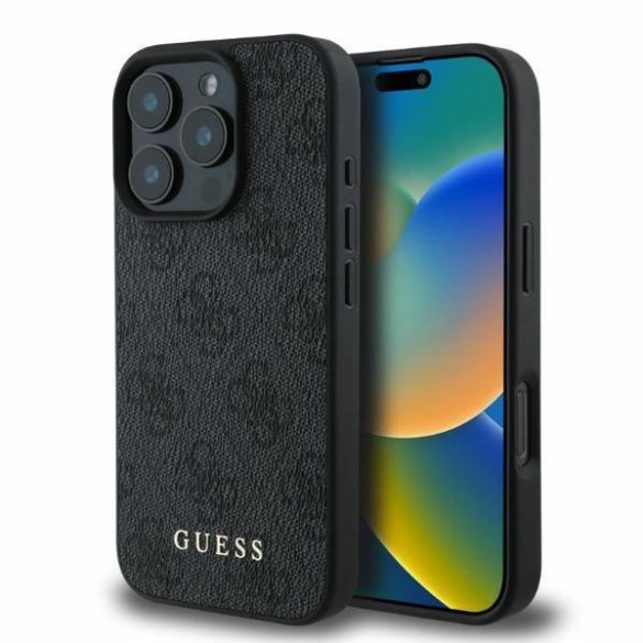 Guess GUHCP16LG4GFGR 4G Classic keménytok iPhone 16 Pro - fekete