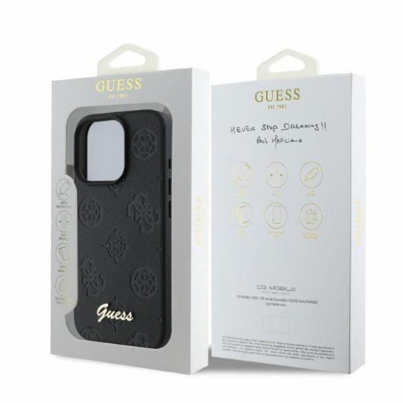 Guess GUHCP16XG4GFGR 4G Classic keménytok iPhone 16 Pro Max - fekete