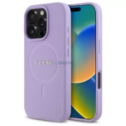   Guess GUHMP16XPSAHMCU Saffiano MagSafe keménytok iPhone 16 Pro Max - lila
