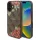 Guess GUHMP16SP4ROPEMCW 4G Flowers Print MagSafe-kompatibilis tok iPhone 16 - barna