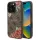 Guess GUHMP16LP4ROPEMCW 4G Flowers Print MagSafe-kompatibilis tok iPhone 16 Pro - barna
