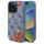 Guess GUHMP16XP4ROPEMCB 4G Flowers Print MagSafe-kompatibilis tok iPhone 16 Pro Max - kék