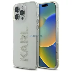   Karl Lagerfeld KLHCP16XHKLSTDCT IML Rhinestones Logo tok iPhone 16 Pro Max - átlátszó