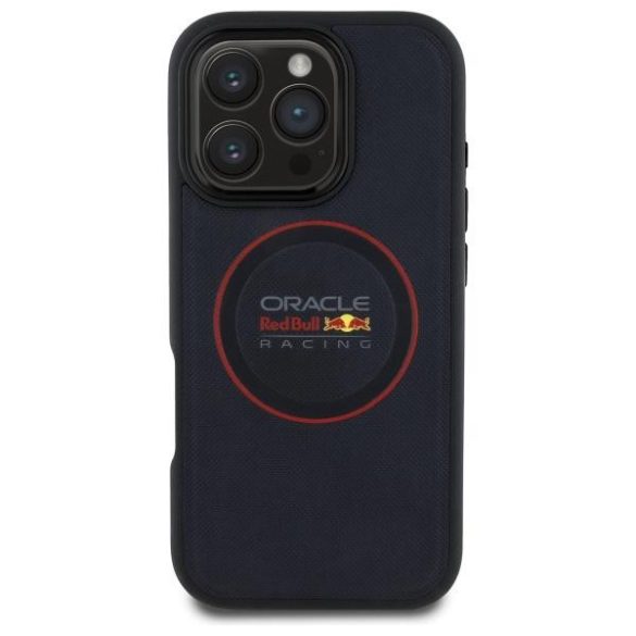 Red Bull RBHMP16X24PUILVR Leather Red Ring MagSafe-kompatibilis tok iPhone 16 Pro Max - sötétkék