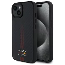  Red Bull RBHMP15S24CFGSMK Carbon Fiber Power Bar MagSafe-kompatibilis tok iPhone 15 - fekete