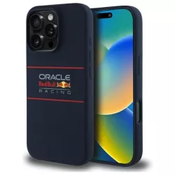   Red Bull RBHMP16X24SIHSRV Silicone Horizontal Logo MagSafe-kompatibilis tok iPhone 16 Pro Max - sötétkék