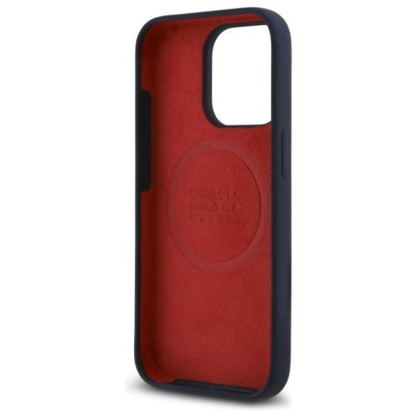 Red Bull RBHMP15L24SIOLRV Silicone Vertical Logo MagSafe-kompatibilis tok iPhone 15 Pro - sötétkék