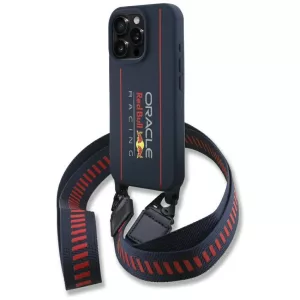 Red Bull RBHMP16X24SISOLRV iPhone 16 Pro Max 6.9" keménytok szilikon pánt és függőleges logó MagSafe