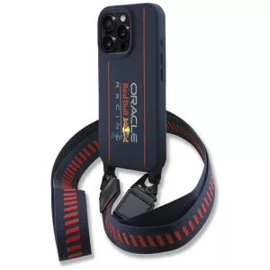 Red Bull RBHMP16X24SISOLRV iPhone 16 Pro Max 6.9" keménytok szilikon pánt és függőleges logó MagSafe