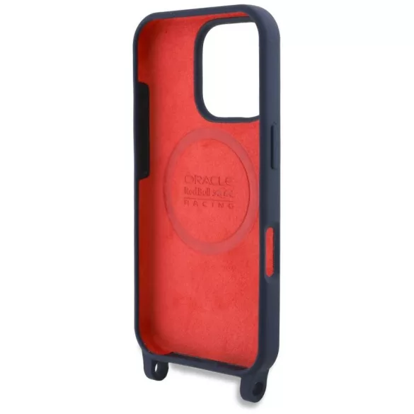 Red Bull RBHMP16X24SISOLRV iPhone 16 Pro Max 6.9" keménytok szilikon pánt és függőleges logó MagSafe