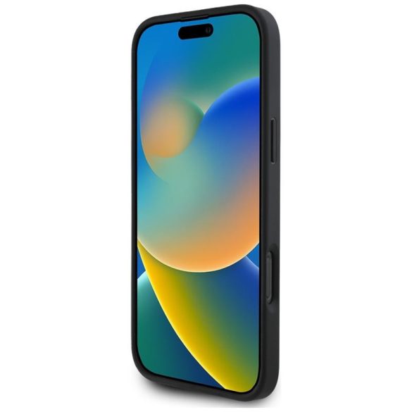 Aston Martin ASHCP16XPVIK HC Leather Victory Design tok iPhone 16 Pro Max - fekete