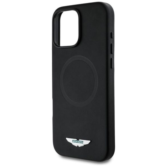 Aston Martin ASHMP16XPLOK HC FW Logo MagSafe-kompatibilis tok iPhone 16 Pro Max - fekete