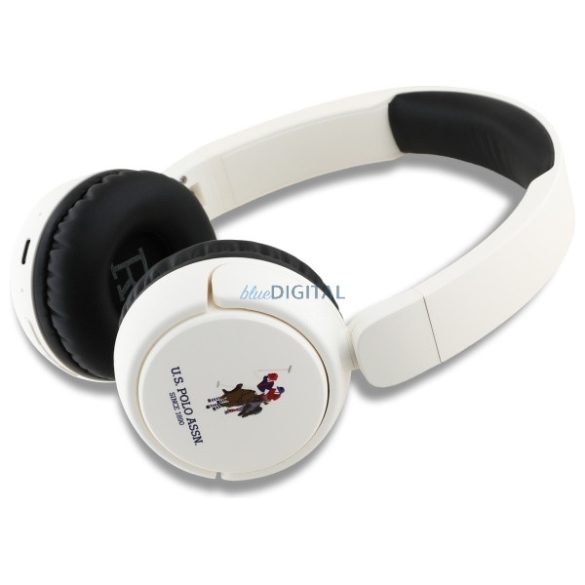 U.S. Polo Assn. USHPV6PUNH DH Color Logo Bluetooth vezeték nélküli fejhallgató - fehér