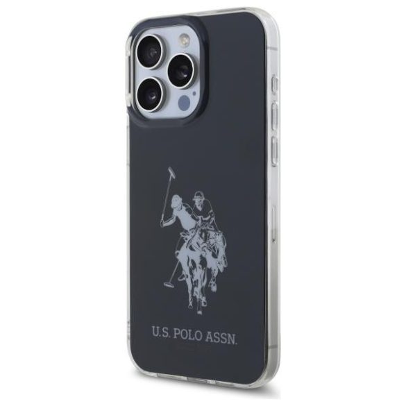 U.S. Polo Assn. USHCP15XTPUHRBK Shiny Big Logo tok iPhone 15 Pro Max - fekete