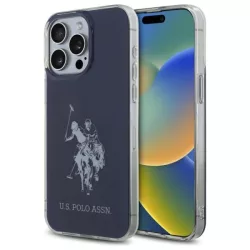   U.S. Polo Assn. USHCP15XTPUHRBV Shiny Big Logo tok iPhone 15 Pro Max - kék