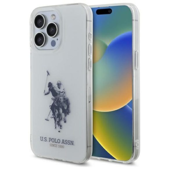 U.S. Polo Assn. USHCP15XTPUHRBH Shiny Big Logo tok iPhone 15 Pro Max - fehér