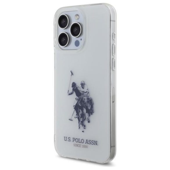 U.S. Polo Assn. USHCP15XTPUHRBH Shiny Big Logo tok iPhone 15 Pro Max - fehér