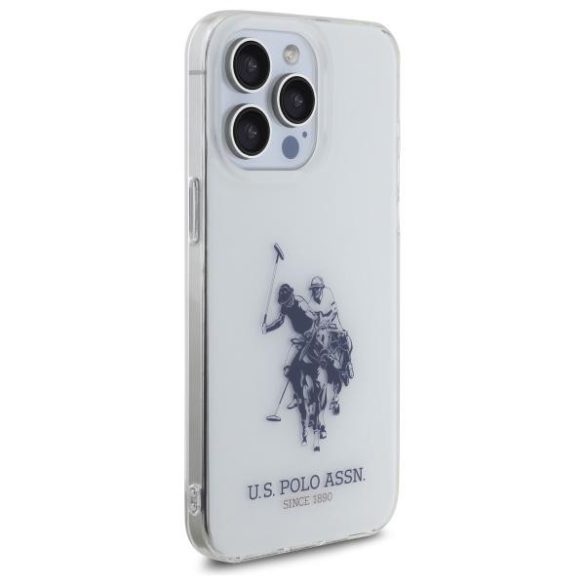 U.S. Polo Assn. USHCP15XTPUHRBH Shiny Big Logo tok iPhone 15 Pro Max - fehér