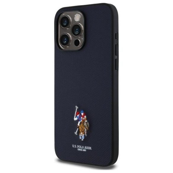 U.S. Polo Assn. USHCP15XPEMV Embroidered DH Color tok iPhone 15 Pro Max - sötétkék