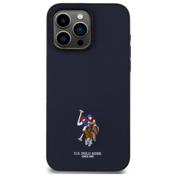 U.S. Polo Assn. USHCP15XPEMV Embroidered DH Color tok iPhone 15 Pro Max - sötétkék