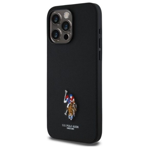 U.S. Polo Assn. USHCP15XPEMK Embroidered DH Color tok iPhone 15 Pro Max - fekete