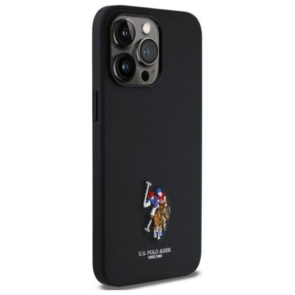 U.S. Polo Assn. USHCP15XPEMK Embroidered DH Color tok iPhone 15 Pro Max - fekete