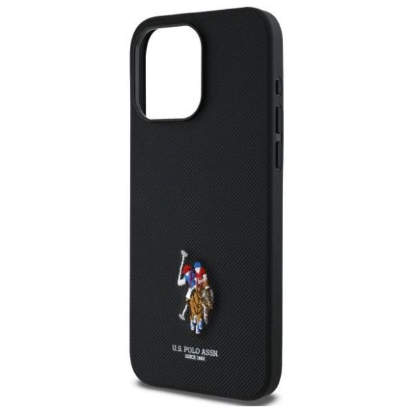 U.S. Polo Assn. USHCP15XPEMK Embroidered DH Color tok iPhone 15 Pro Max - fekete