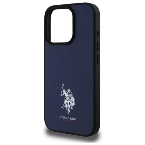 U.S. Polo Assn. USHCP15XPGEV Leather Embroidered DH Color tok iPhone 15 Pro Max - sötétkék