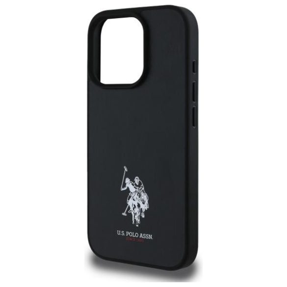 U.S. Polo Assn. USHCP15XPGEK Leather Embroidered DH Color tok iPhone 15 Pro Max - fekete