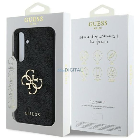 Guess GUHCS24FE4GMGGR 4G Big Metal Logo keménytok Samsung Galaxy S24 FE - fekete