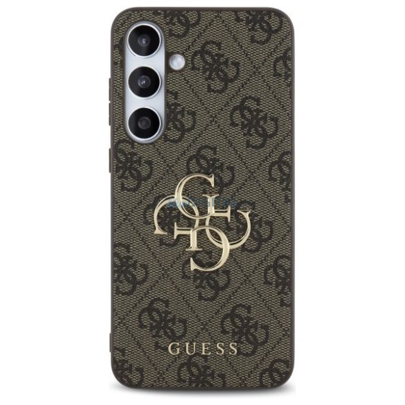 Guess GUHCS24FE4GMGBR 4G Big Metal Logo keménytok Samsung Galaxy S24 FE - barna