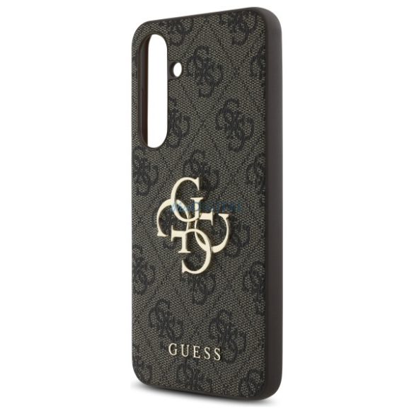 Guess GUHCS24FE4GMGBR 4G Big Metal Logo keménytok Samsung Galaxy S24 FE - barna