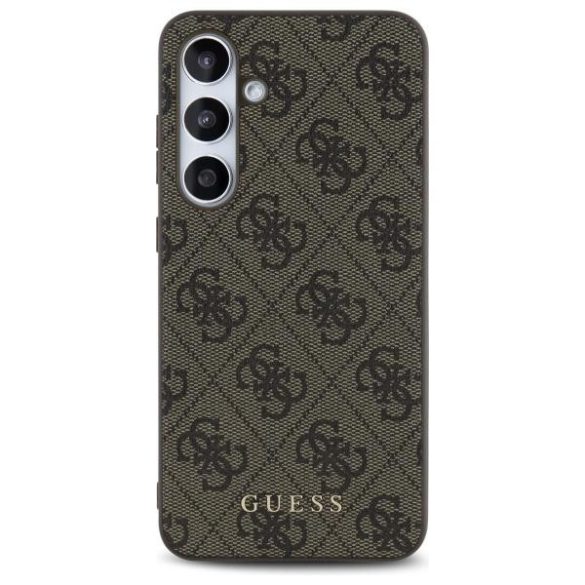 Guess GUHCS24FEG4GFBR 4G Metal Gold Logo keménytok Samsung Galaxy S24 FE - barna