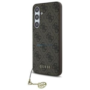 Guess GUHCS24FEGF4GBR 4G Charms Collection keménytok Samsung Galaxy S24 FE - barna