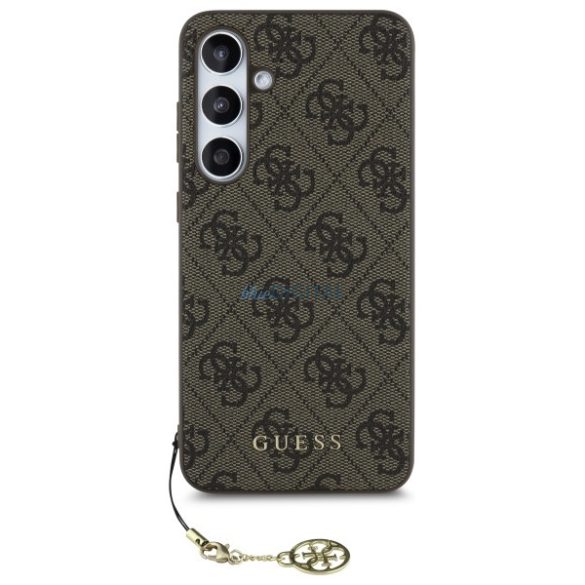 Guess GUHCS24FEGF4GBR 4G Charms Collection keménytok Samsung Galaxy S24 FE - barna